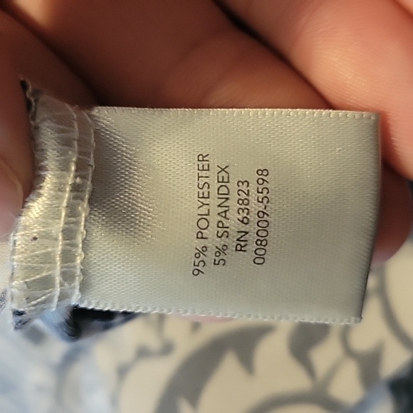 Cj Banks Black And White Printed Top Size 1X - Picture 5 of 5